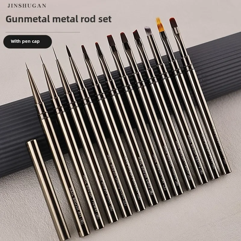 Nail Fan Brush - Produk baru 12 buah Set kuas