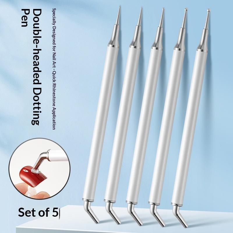 Rhinestone Nail Gem - 5Pcs Alat Pengambil Kristal Akrilik Berujung