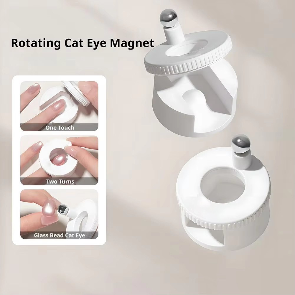 Nail Art Cat Eye Simple - Magnet Mata Kucing Berputar Mudah Dioperasikan