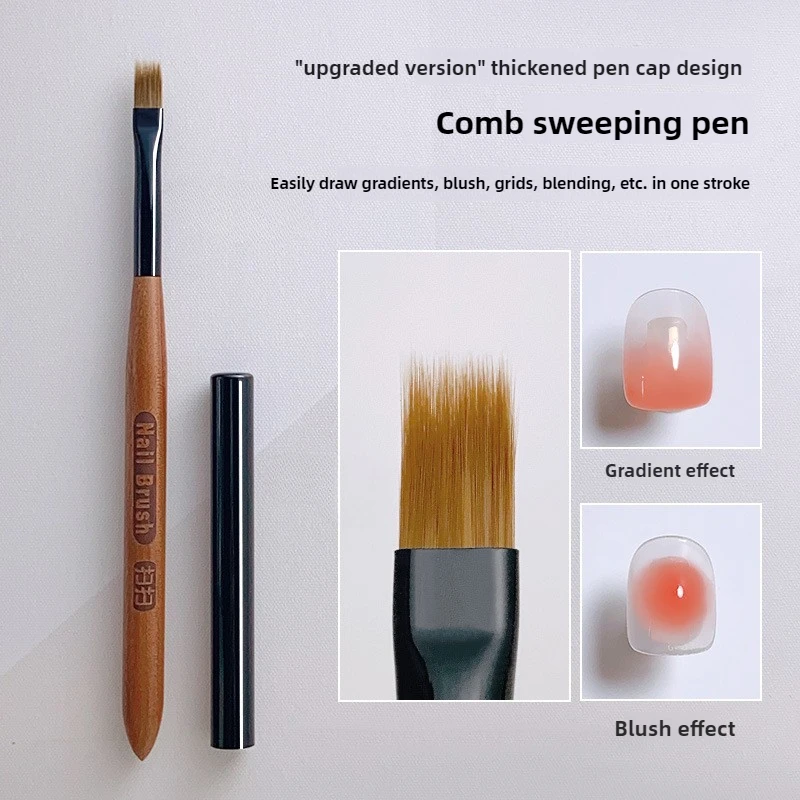 Nail Fan Brush - Gradien kuas seni kuku akrilik kuku