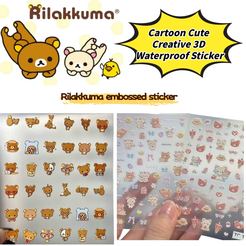 Nail Art Quirky - Stiker Kreatif Seni Kuku Beruang Lucu