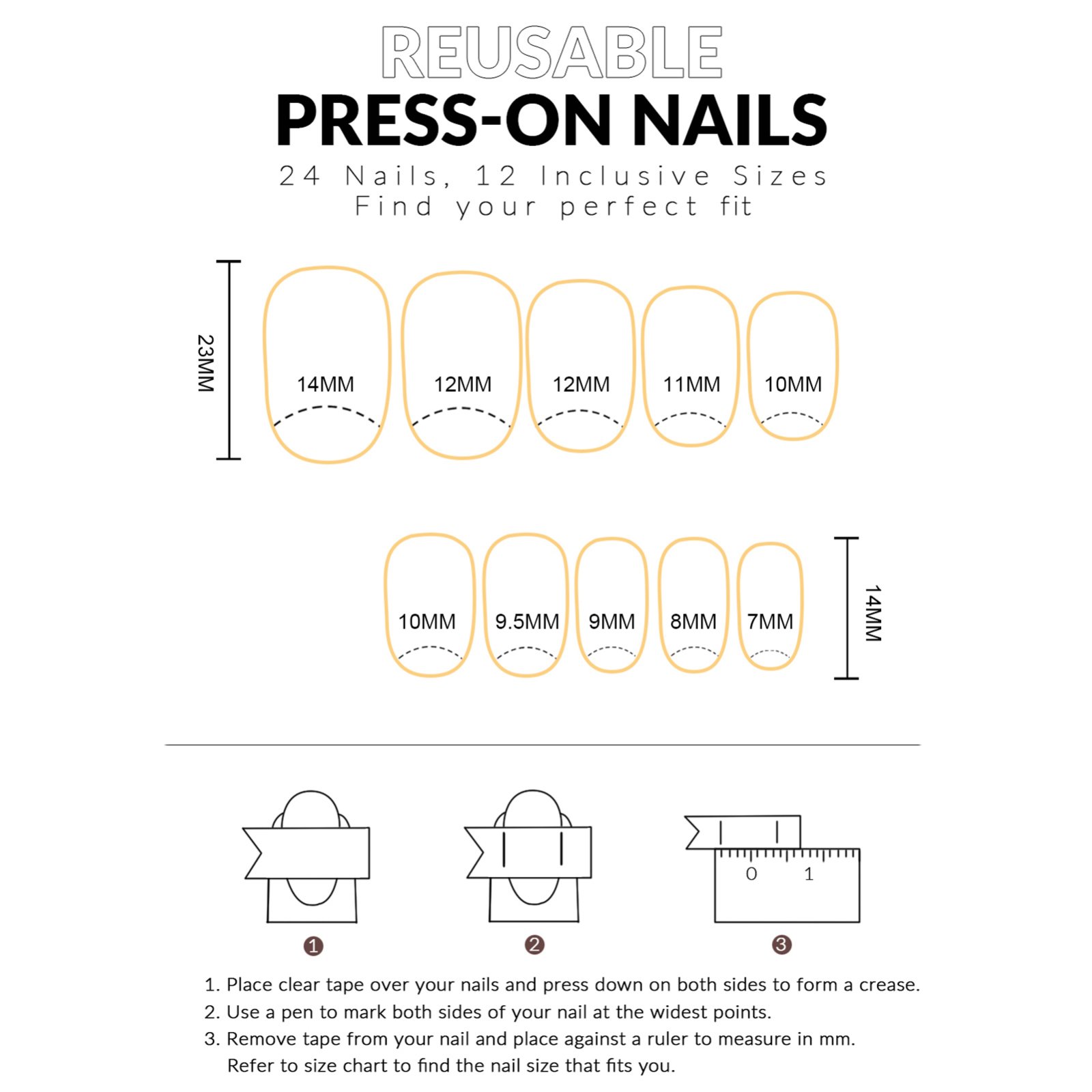 24pcs Kuku Palsu Resin Matte G - Nail Art Gothic ulasan dan harga