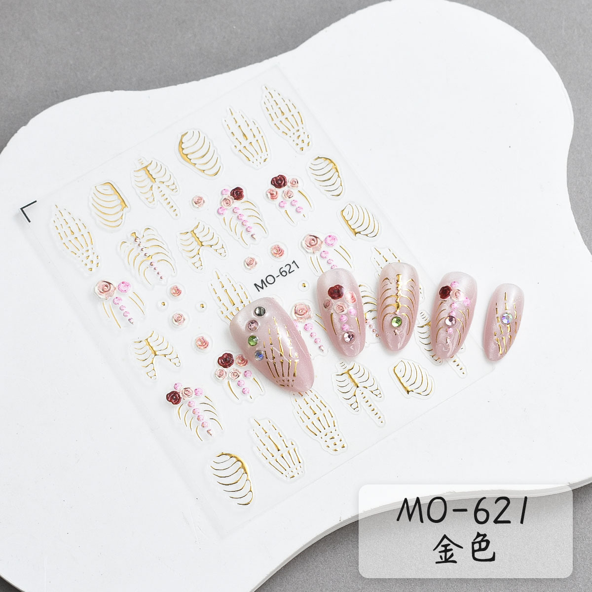 1PCS Stiker Kuku Halloween 5D  - Nail Art Gothic ulasan dan harga