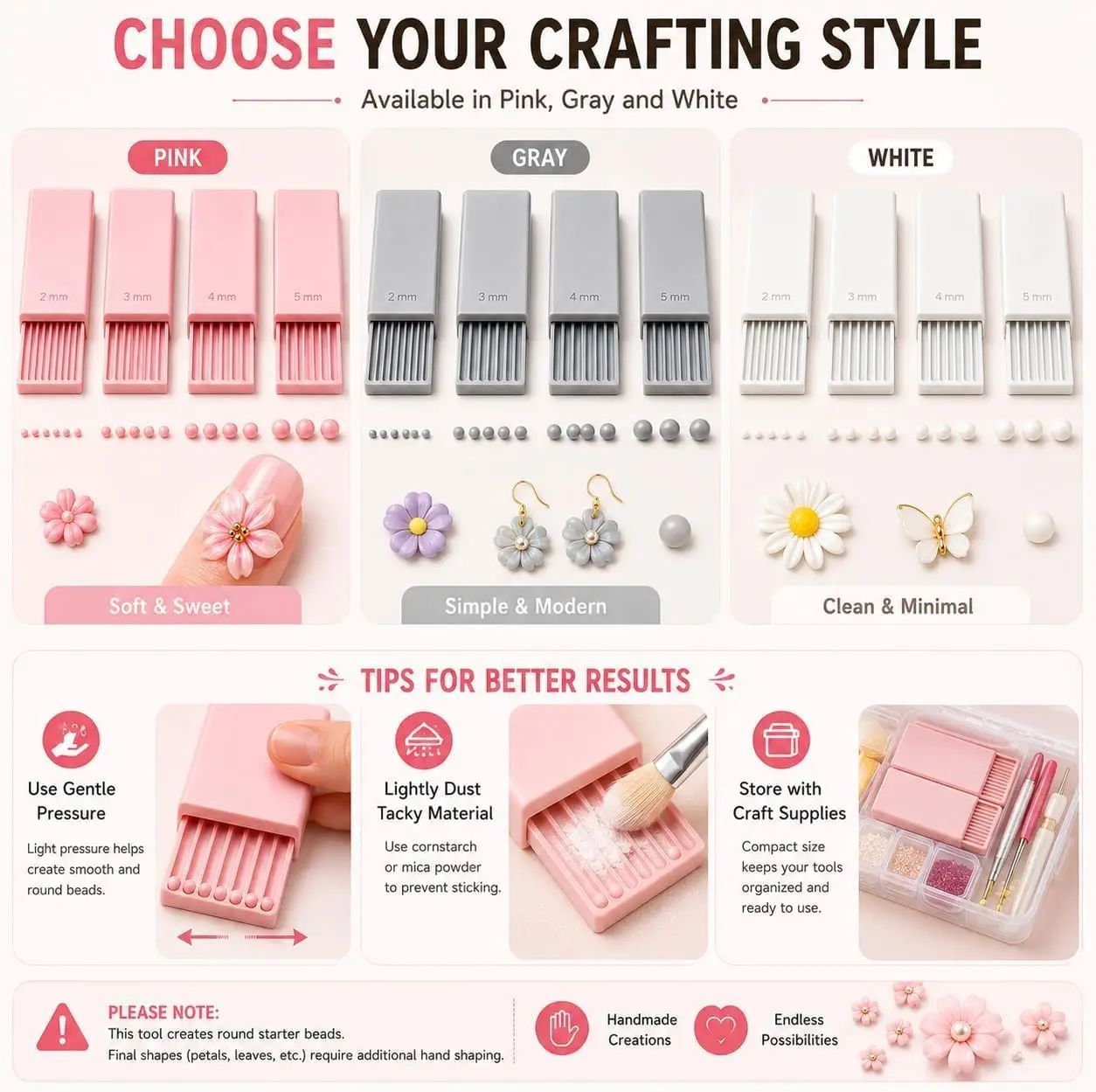 4PCS Alat Pembuat Bola Gel Tan - Nail Art Gel ulasan dan harga