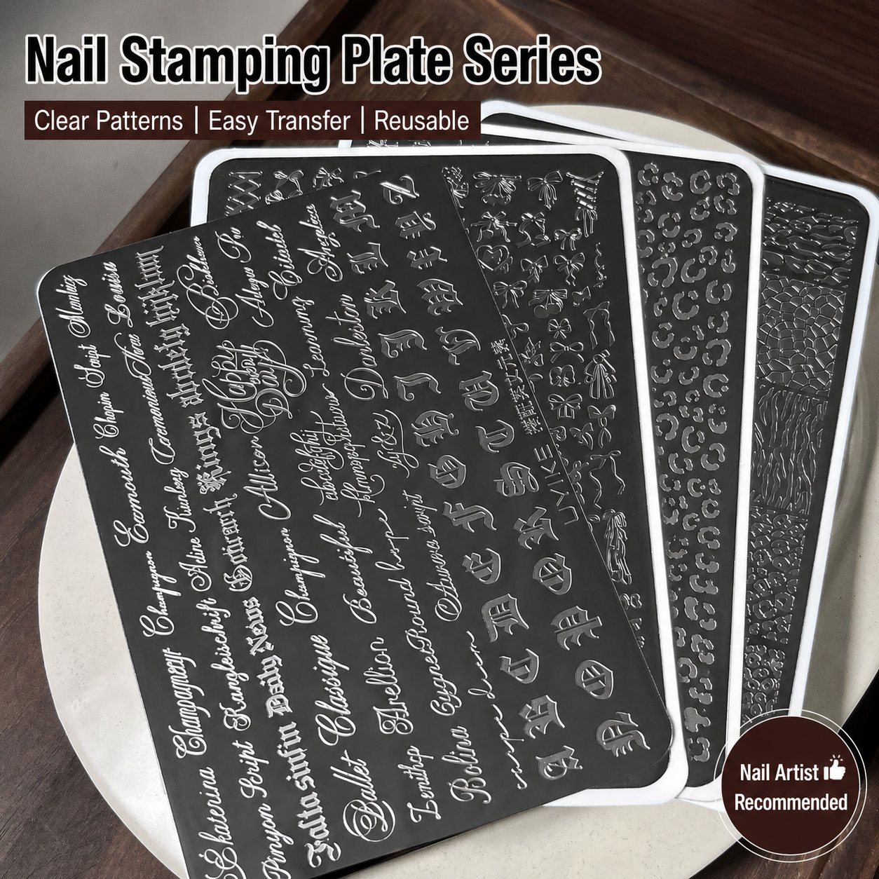 Cetakan Transfer Seni Kuku Hur - Nail Art Gothic ulasan dan harga