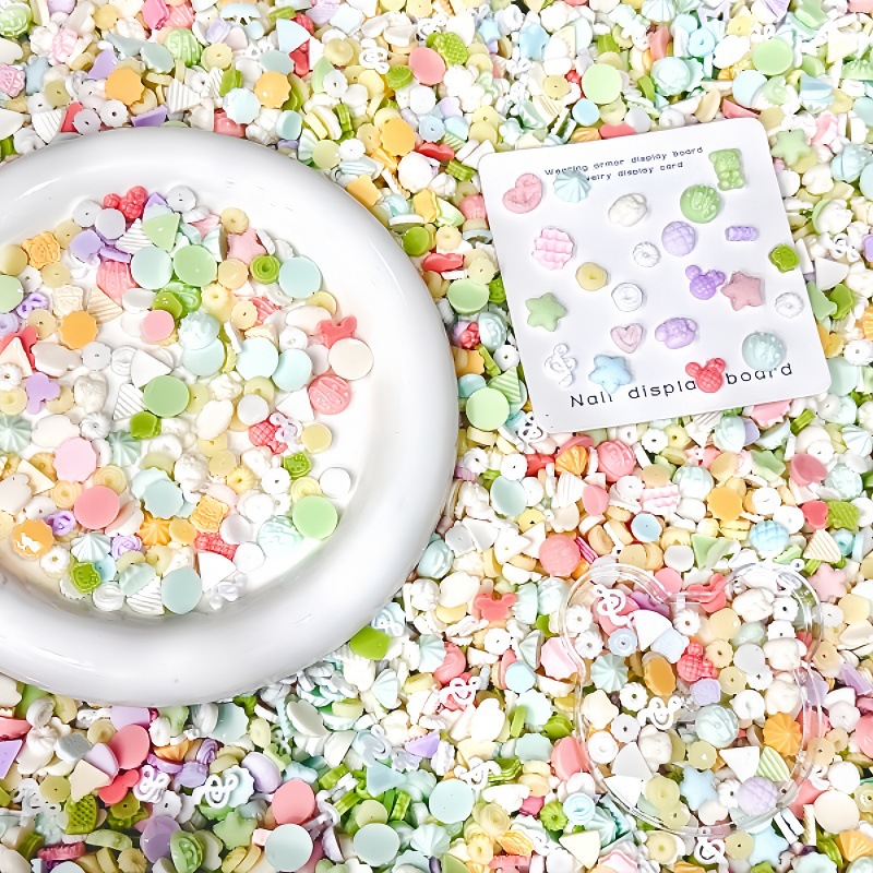 50Pcs Mainan Makanan Miniatur  - Nail Art Emerald ulasan dan harga