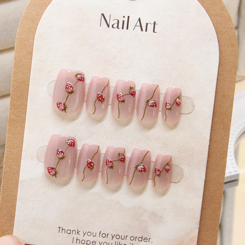 Kuku palsu buatan tangan wanit - Nail Art Cat Eye Simple ulasan dan harga