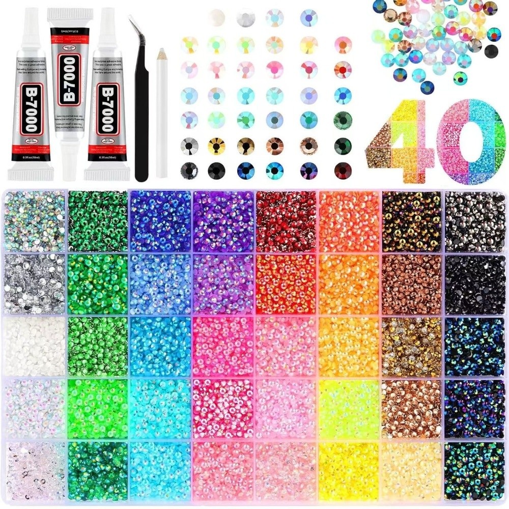 Perlengkapan Resin Rhinestone  - Rhinestone Nail Gem ulasan dan harga