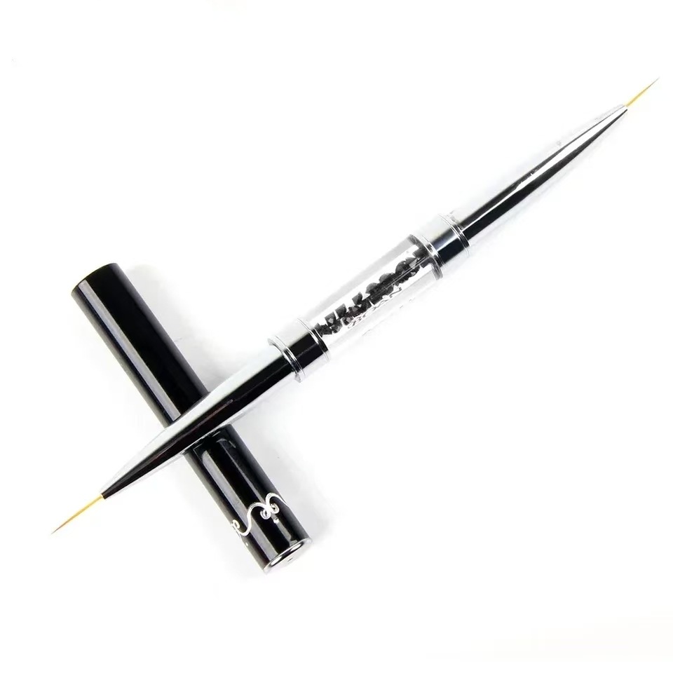 Pena Liner Nail Art Gagang Log - Nail Fan Brush ulasan dan harga