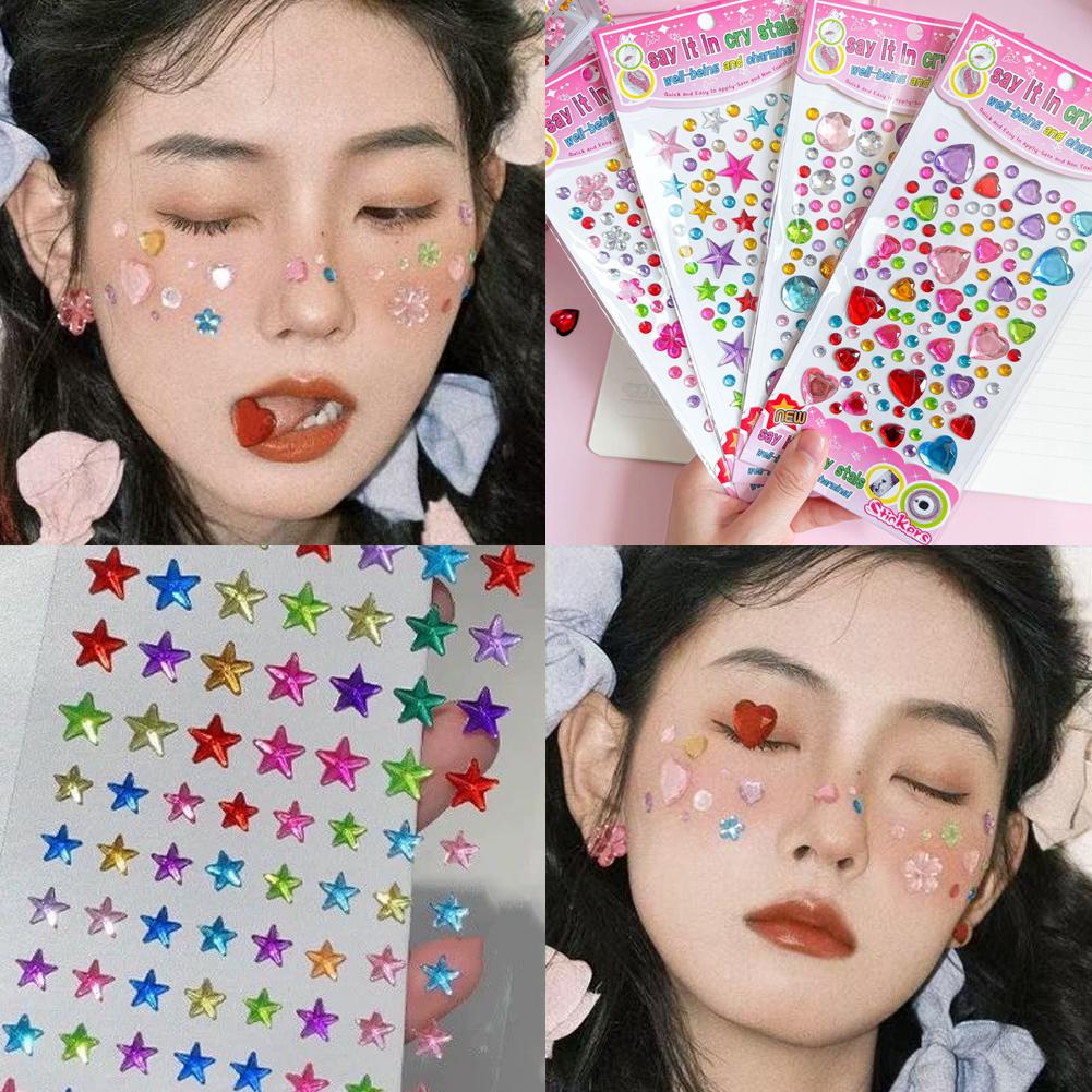 Stiker Permata Kristal Warna-w - Nail Art Quirky ulasan dan harga