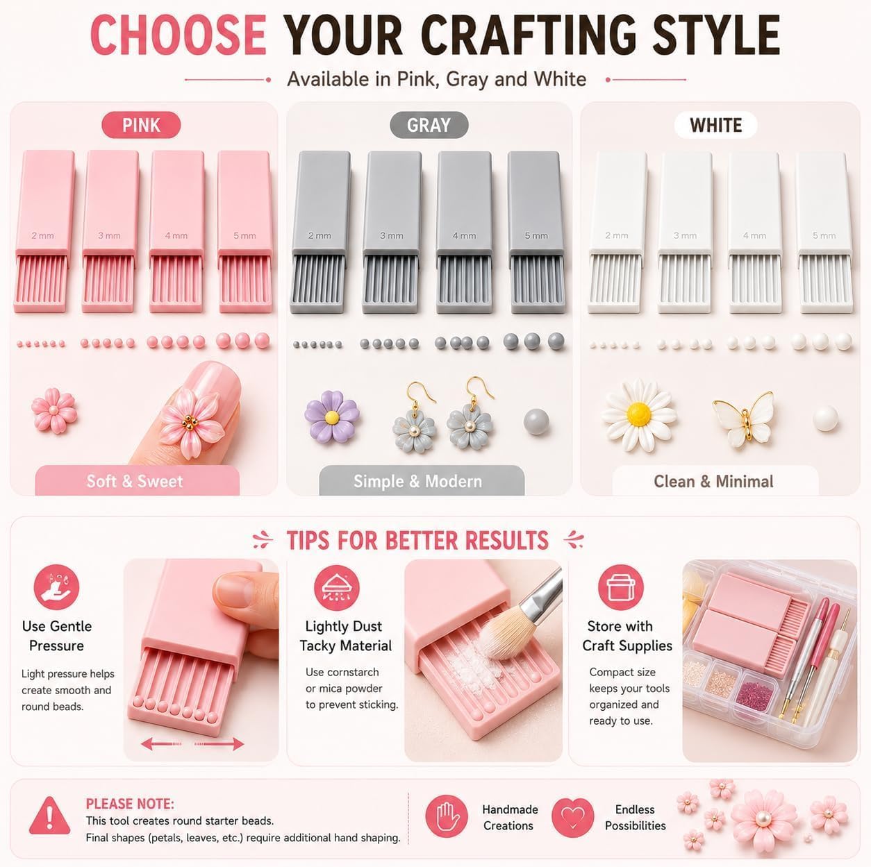4PCS Alat Pembuat Bola Gel Tan - Nail Art Gel ulasan dan harga