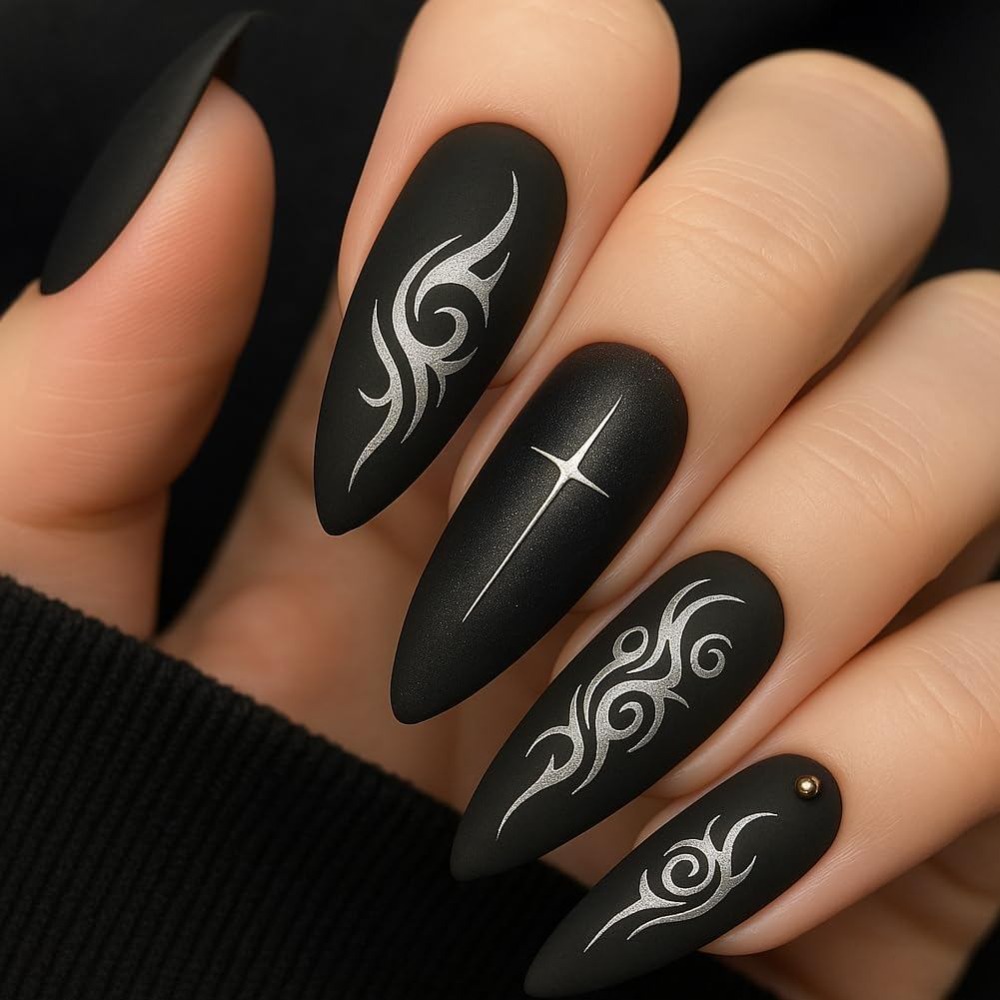 3pcs Plat Stamping Kuku Gaya T - Nail Art Gothic ulasan dan harga