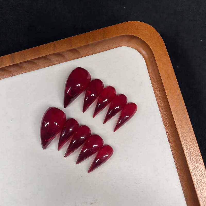 Kuku Palsu Stiletto Panjang, K - Nail Art Gothic ulasan dan harga