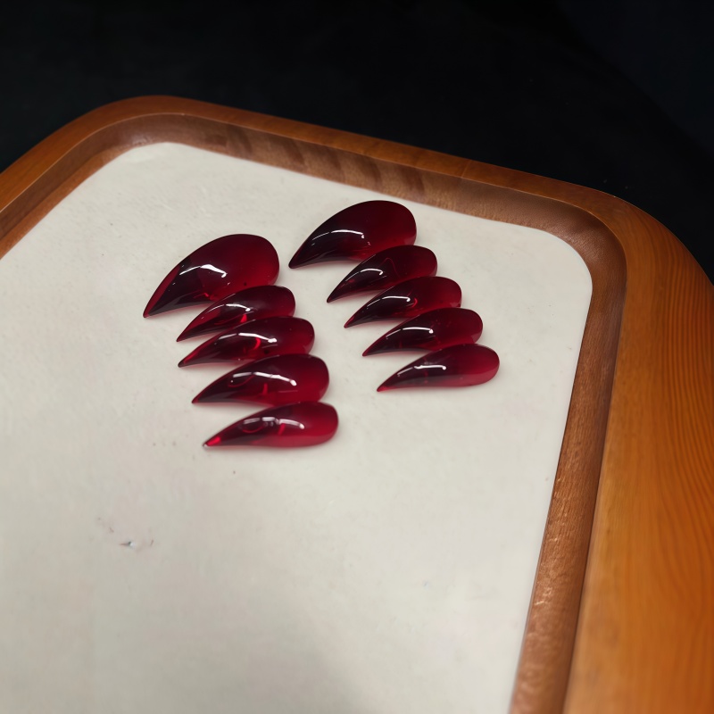 Kuku Palsu Stiletto Panjang, K - Nail Art Gothic ulasan dan harga
