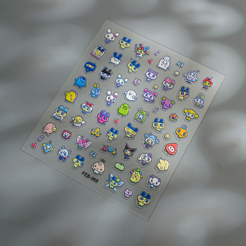 Stiker kuku 3D relief elektron - Nail Art Quirky ulasan dan harga