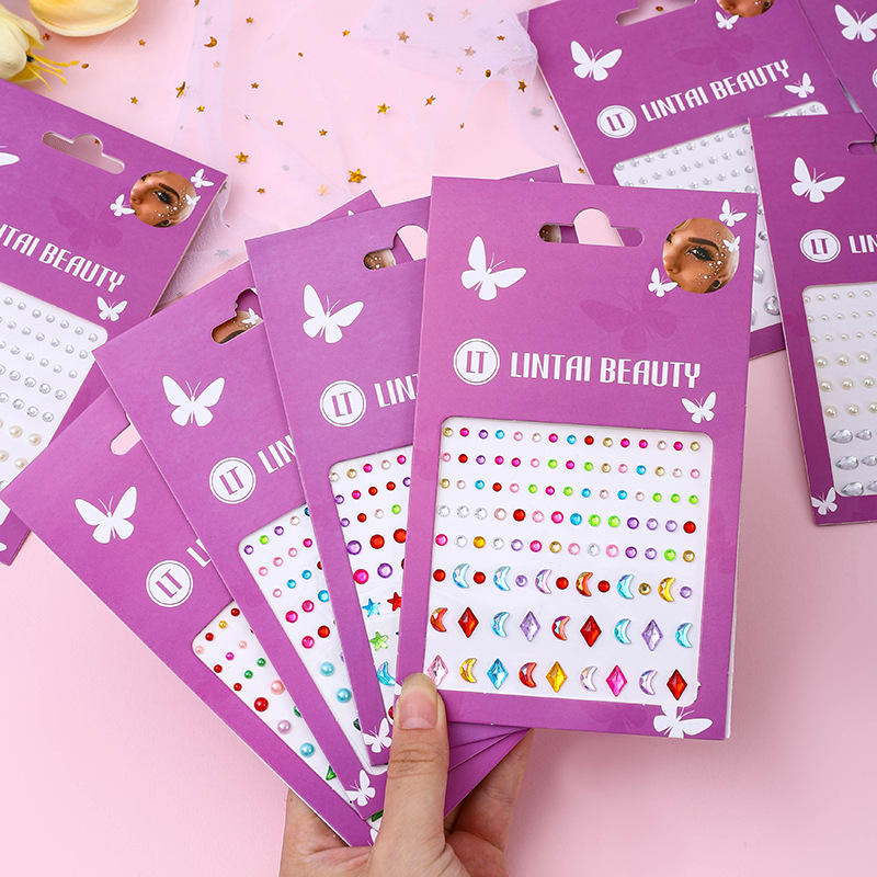 Stiker Permata Wajah Laris Man - Rhinestone Nail Gem ulasan dan harga