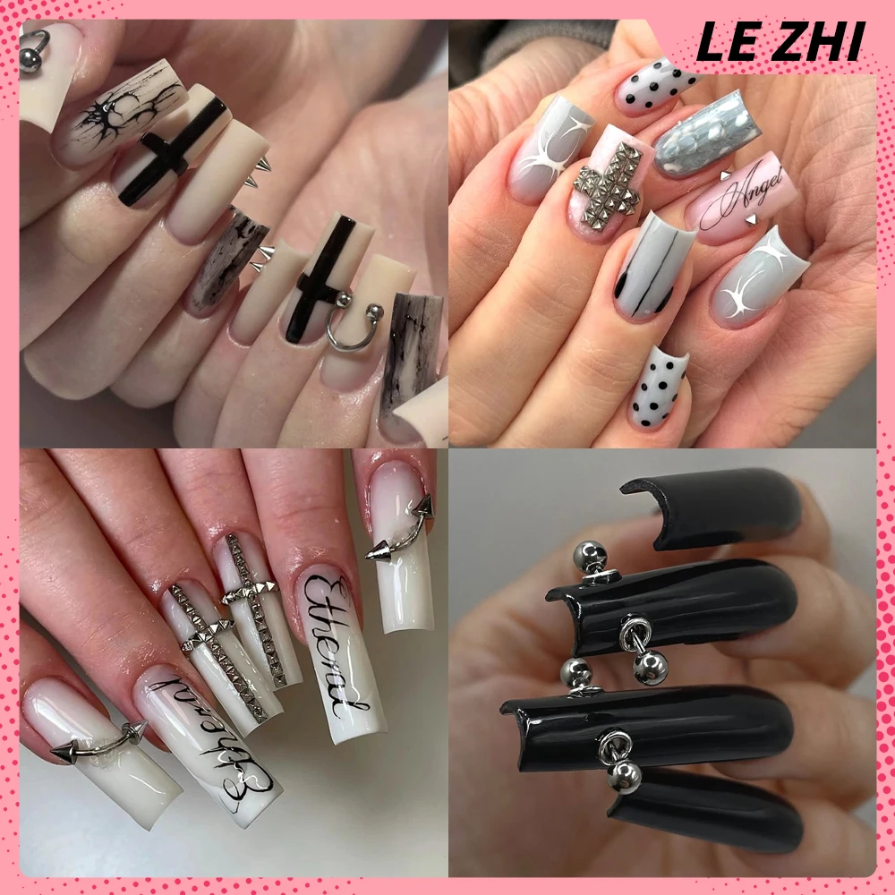 Y2K Spice Girls 10Pcs Kuku Pal - Nail Art Gothic ulasan dan harga