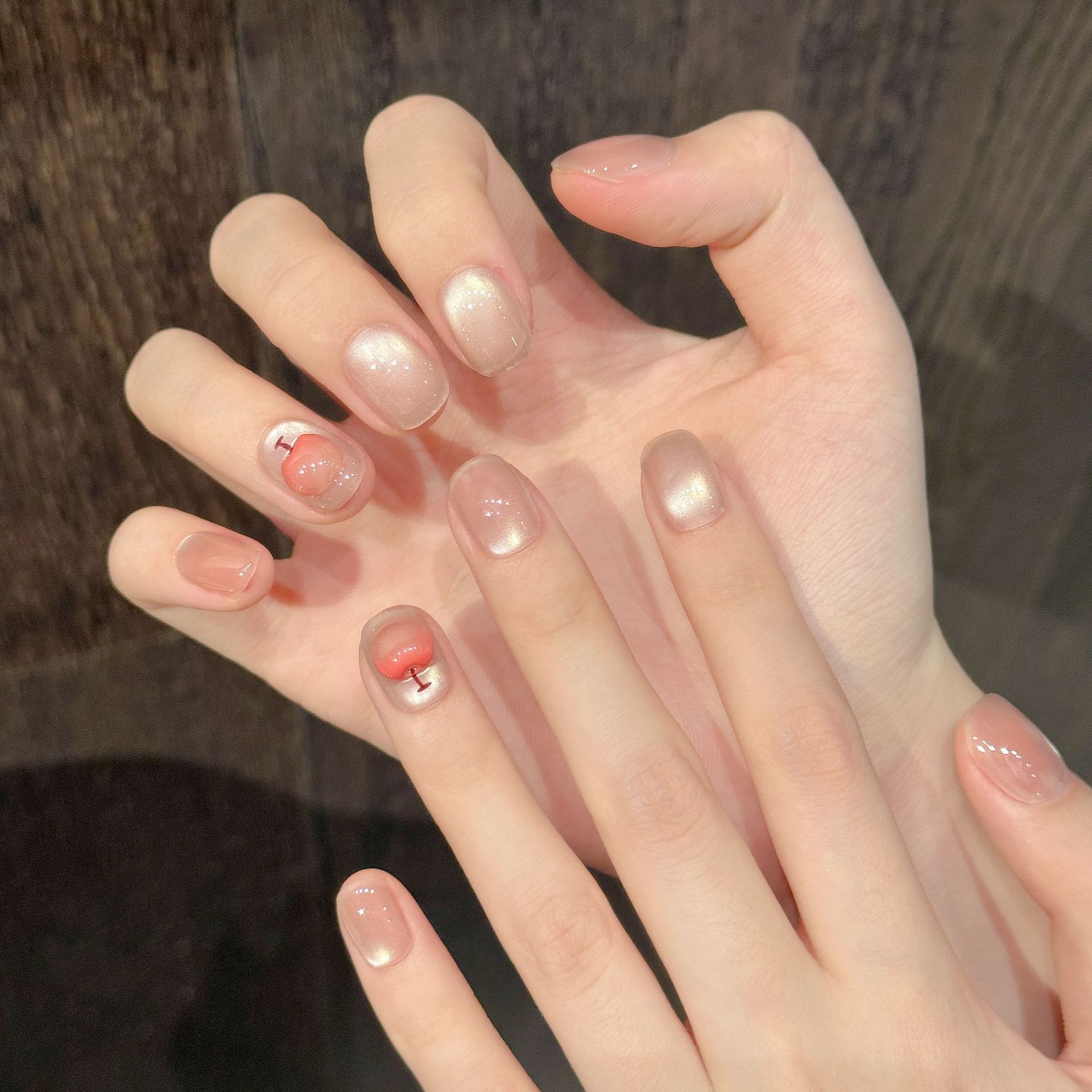 10pcs Kuku Palsu Buatan Tangan - Nail Art Cat Eye Simple ulasan dan harga