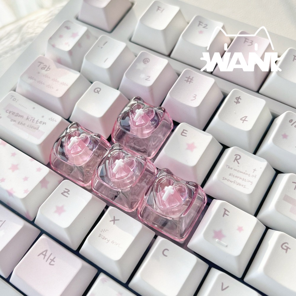 Keycap Lucu Transparan Resin K - Nail Art Emerald ulasan dan harga