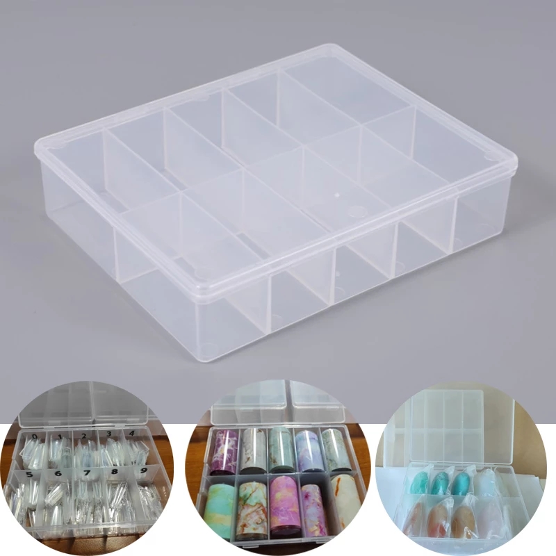 10 Grid Kotak Penyimpanan Beni - Rhinestone Nail Gem ulasan dan harga