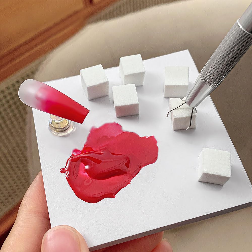 Spons Lembut Mini Bentuk Kubus - Nail Fan Brush ulasan dan harga