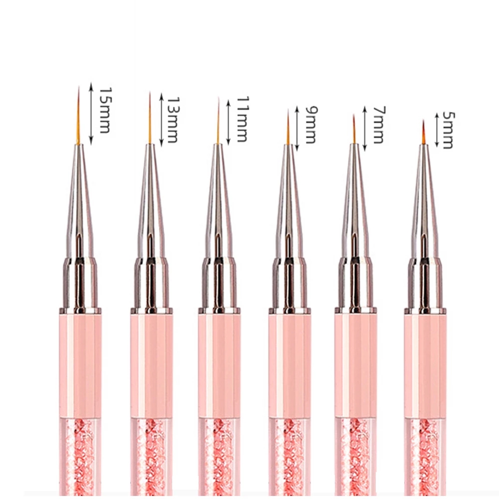Kuas Nail Art Garis untuk Mani - Nail Fan Brush ulasan dan harga