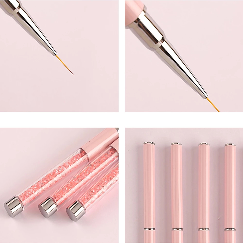 Kuas Nail Art Garis untuk Mani - Nail Fan Brush ulasan dan harga